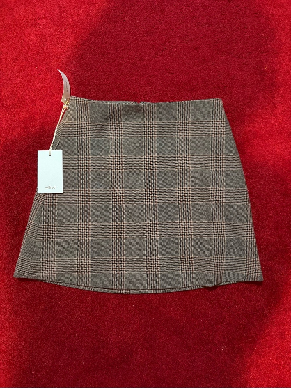 Aritzia Wilfred Plaid Mini Skirt - NWT